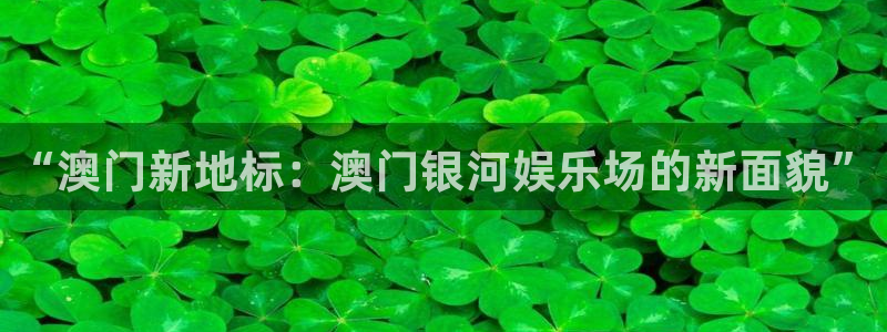 泰达娱乐代理注册官网入口：“澳门新地标：澳门银河娱乐场的新面貌”