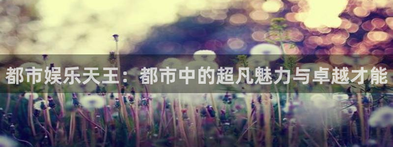泰达娱乐体育凯捷平台主管：都市娱乐天王：都市中的超凡魅力与卓越才能