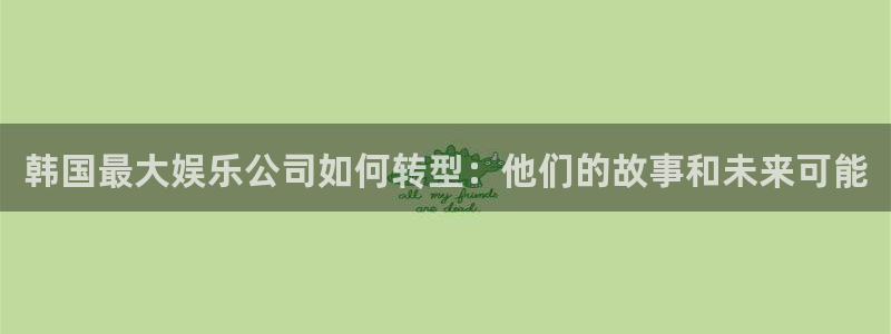 泰达娱乐集团总部：韩国最大娱乐公司如何转型：他们的故事和未来可能