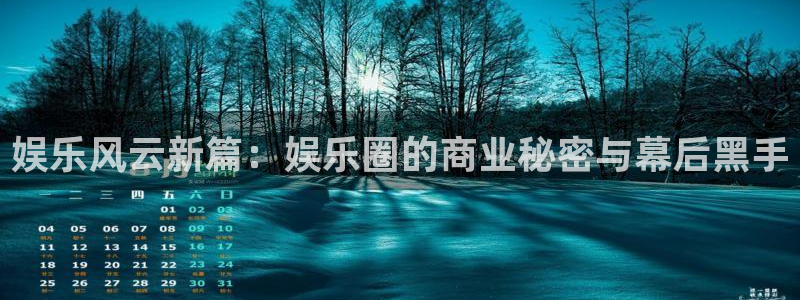 泰达娱乐3代理：娱乐风云新篇：娱乐圈的商业秘密与幕后黑手